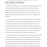 Public Health Review - Influencing Physical Activity of Children with Media Campaigns