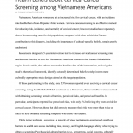 Public Health Review - Cervical Cancer Screening